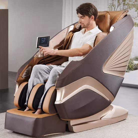 SL Track 4D Ganzkörpermassagestuhl Zero Gravity Klappbarer Liegesessel 3D Zero Gravity Massagestuhl