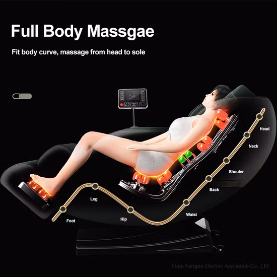 Amazon Hot Sellings Fauteuils Massage 4D Zero Gravity Luxus-Shiatsu-Massagegerät für Ganzkörper-Liegestuhl, elektrischer Massagestuhl 3D